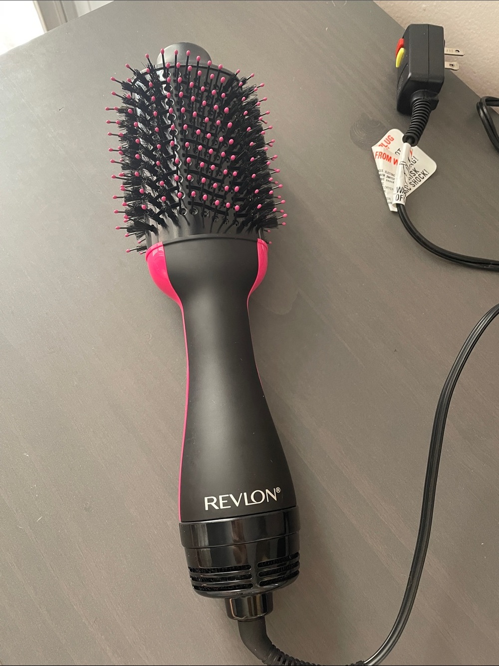 Revlon Black and Pink One-Step Hair Dryer Brush
